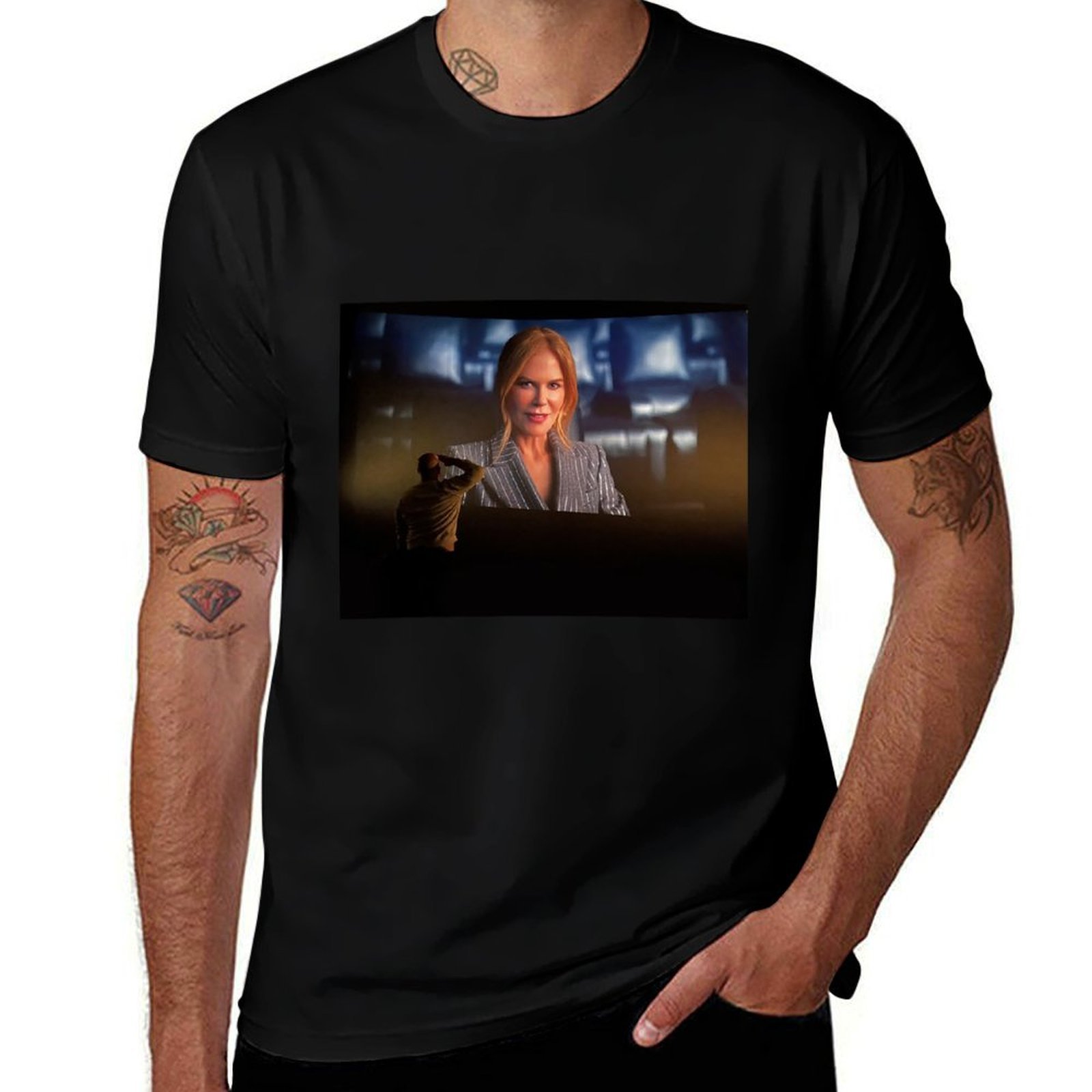 Commercial Printing & Packaging Pvt Ltd - Homem cumprimentando Nicole Kidman, camiseta comercial