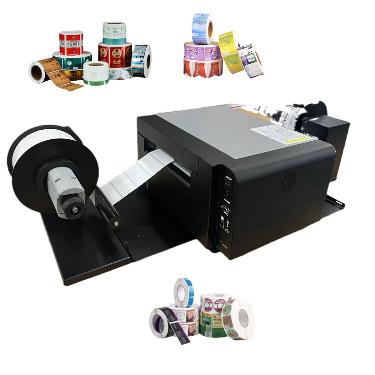 Commercial Digital Printing Machine - Impressora Digital de Etiquetas Coloridas Rolo