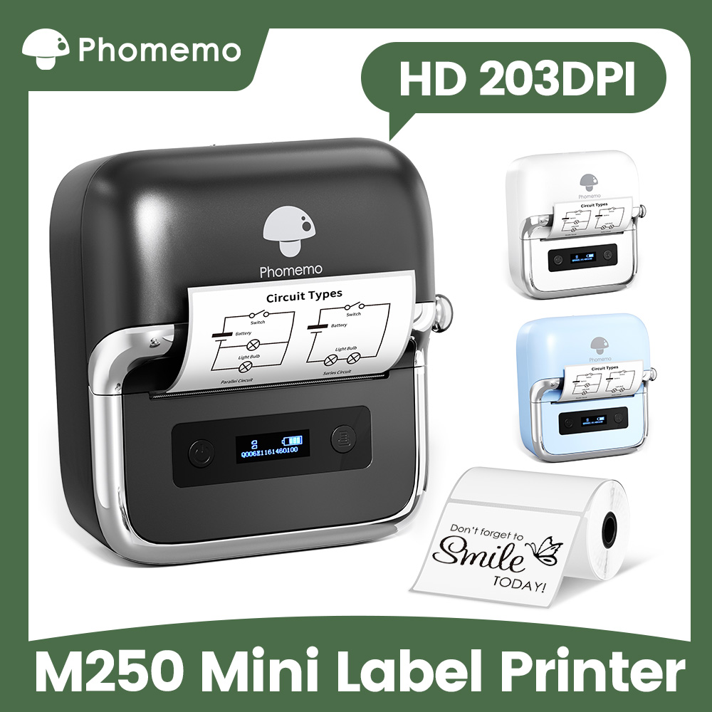 Commercial Shirt Printing Machine - Phomemo m250 fabricante de etiquetas 75mm