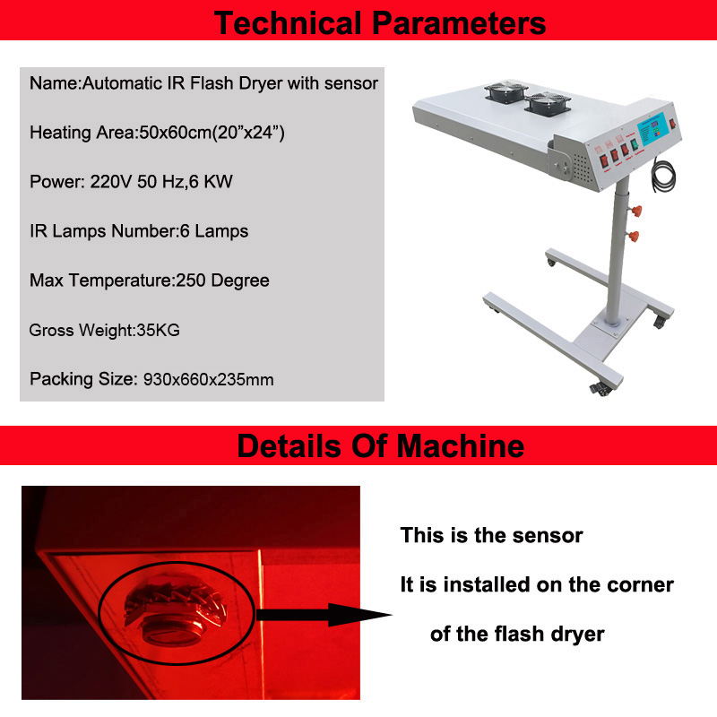 Secador Automático IR para Máq - Flash Dryer Screen Print avaliação e preço
