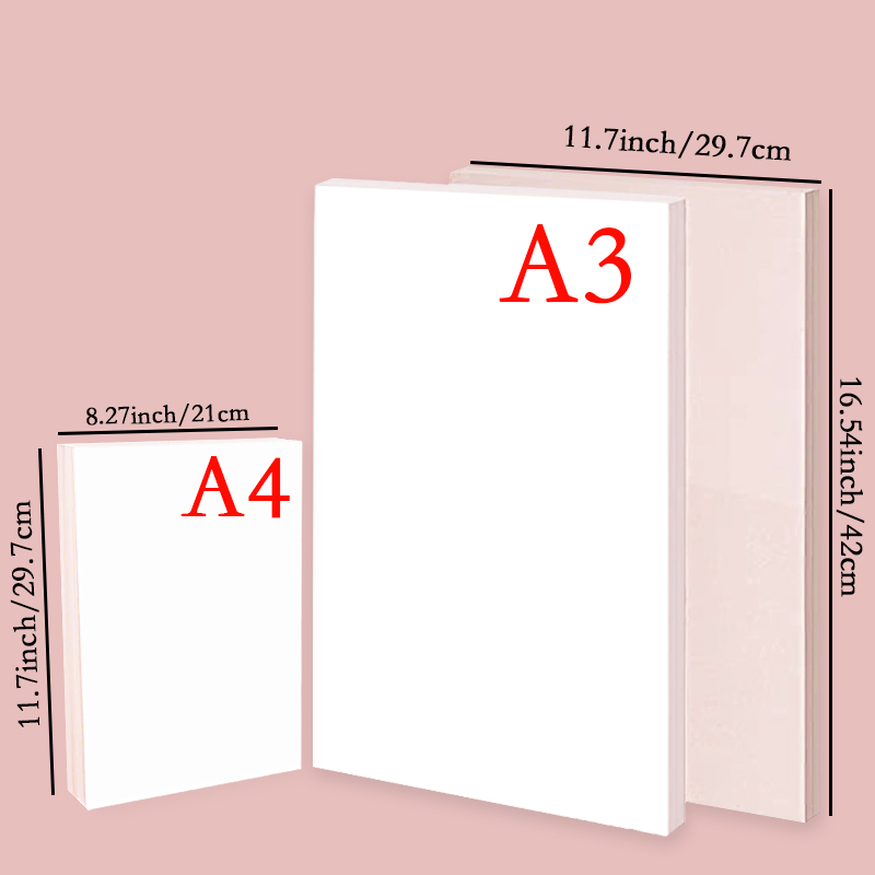 20/50 pçs a3 a4 sublimação pap - White Toner Transfer Paper avaliação e preço