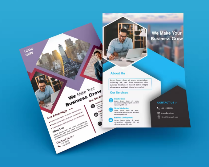 Folhetos de papel brilhante de - Commercial Flyer Printing avaliação e preço