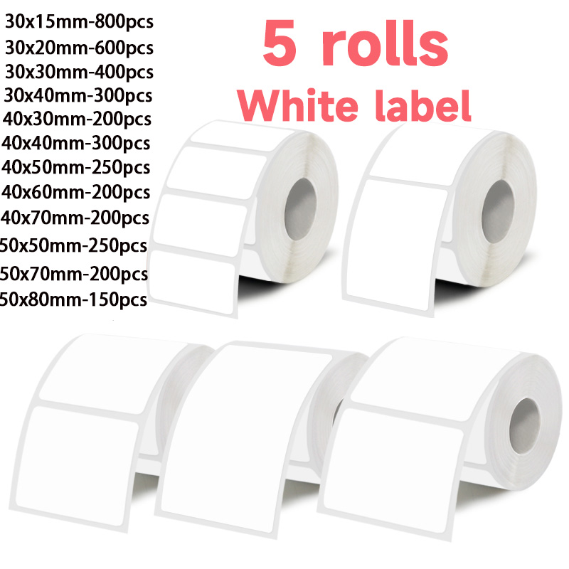 5 rolos de etiquetas adesivas  - Commercial Printing Machine avaliação e preço